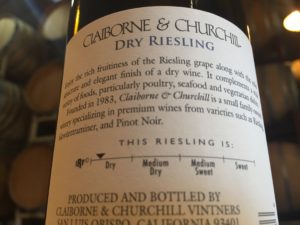 Riseling Scale, Claiborne & Churchill Winery, IRF